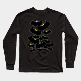 Bats Emoji Long Sleeve T-Shirt